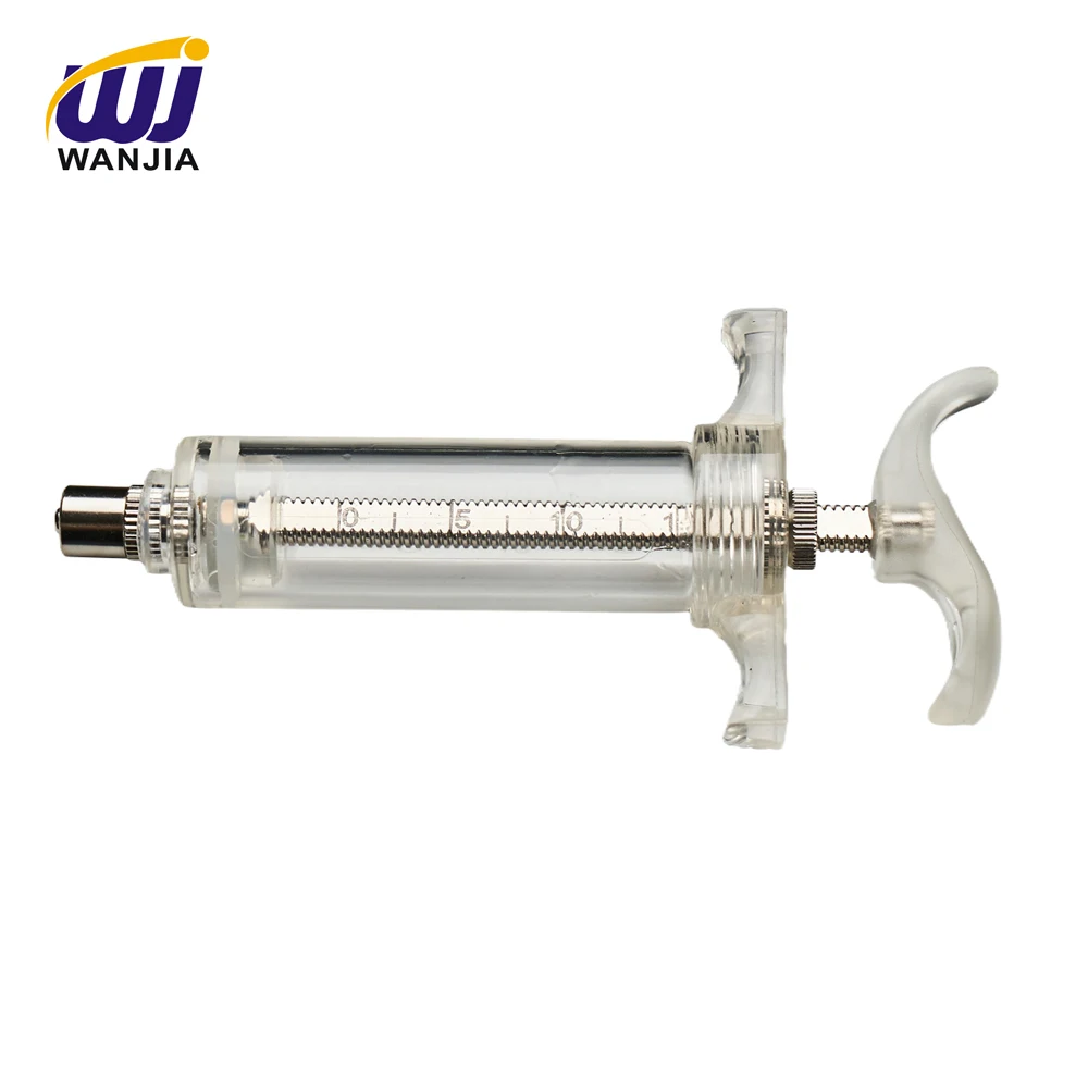 Adjustable TPX Veterinary Plastic Syringe for Livestock Injection Efficient Use for Animals