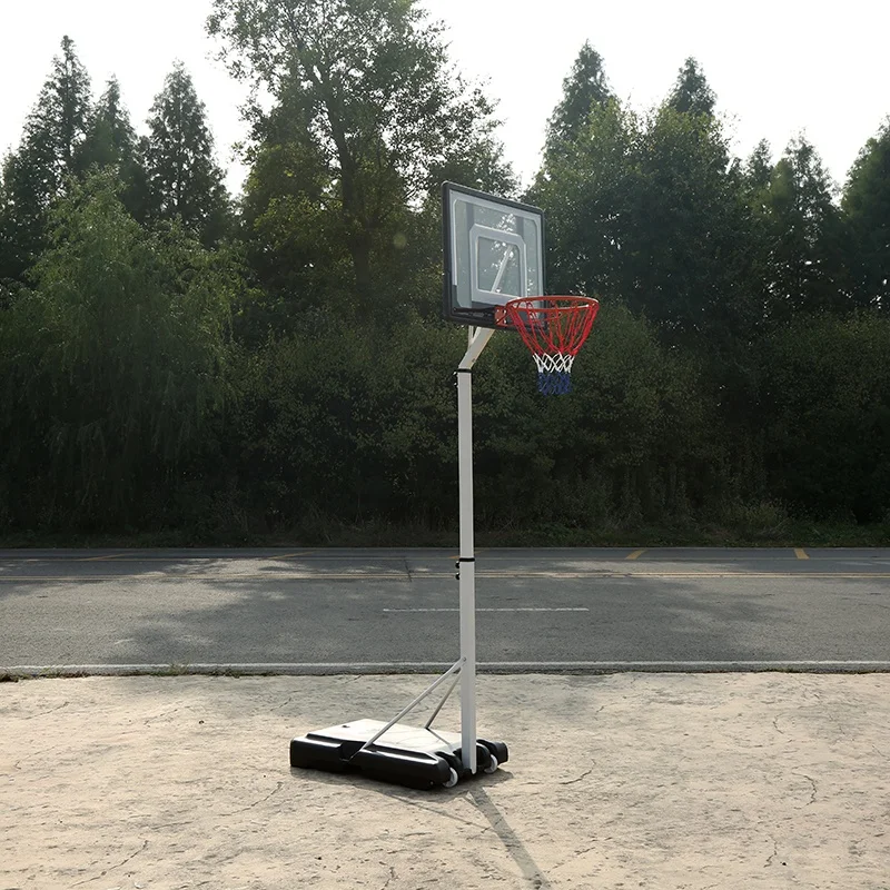 2.1-2.6m Height Adjustable Basketball Hoop Stand Basketball Rim Basketball Backboard Outdoor