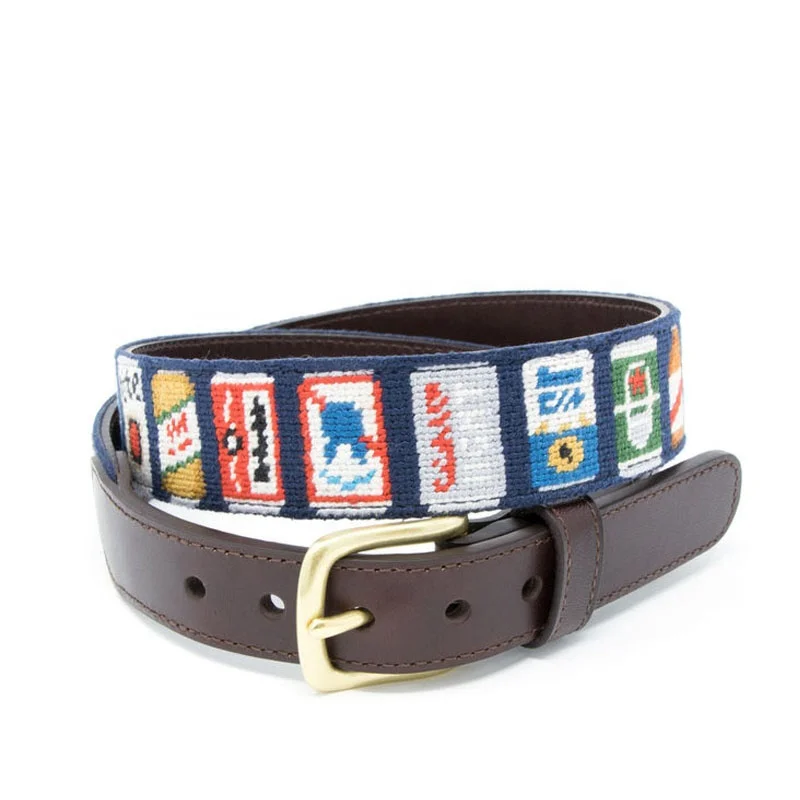2022 Beer Cans Needlepoint Belt China