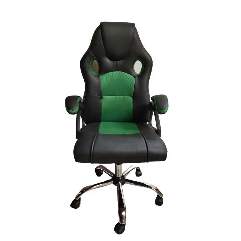 Low Price Computer Gaming Chairs Space Saver Blue And Black Gaming Chair Fixed Armrest Cheap Gamer Chair