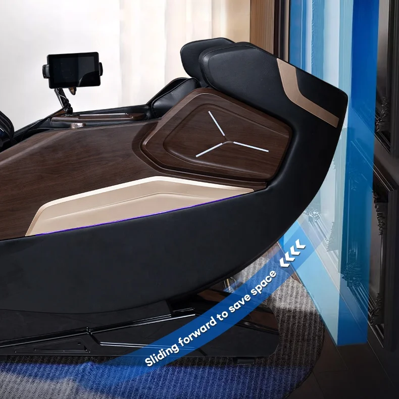 OEM Luxury Household Multifunctional Electric sl track sofa Music Shiatsu Full Body 3D Zero Gravity Air Pressure Massage Chair