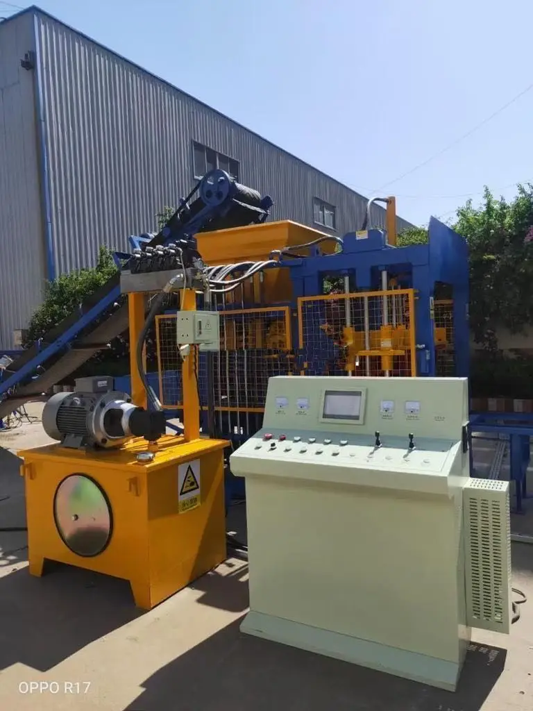 QT4-15 Brick Making Machinery Concrete Block Machine Automatic Interlocking Brick Making Machine Price in Zambia