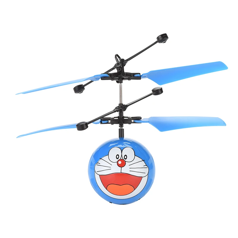 good selling Induction flying ball toys with LED light rotating interactive aircraft ball toy toys