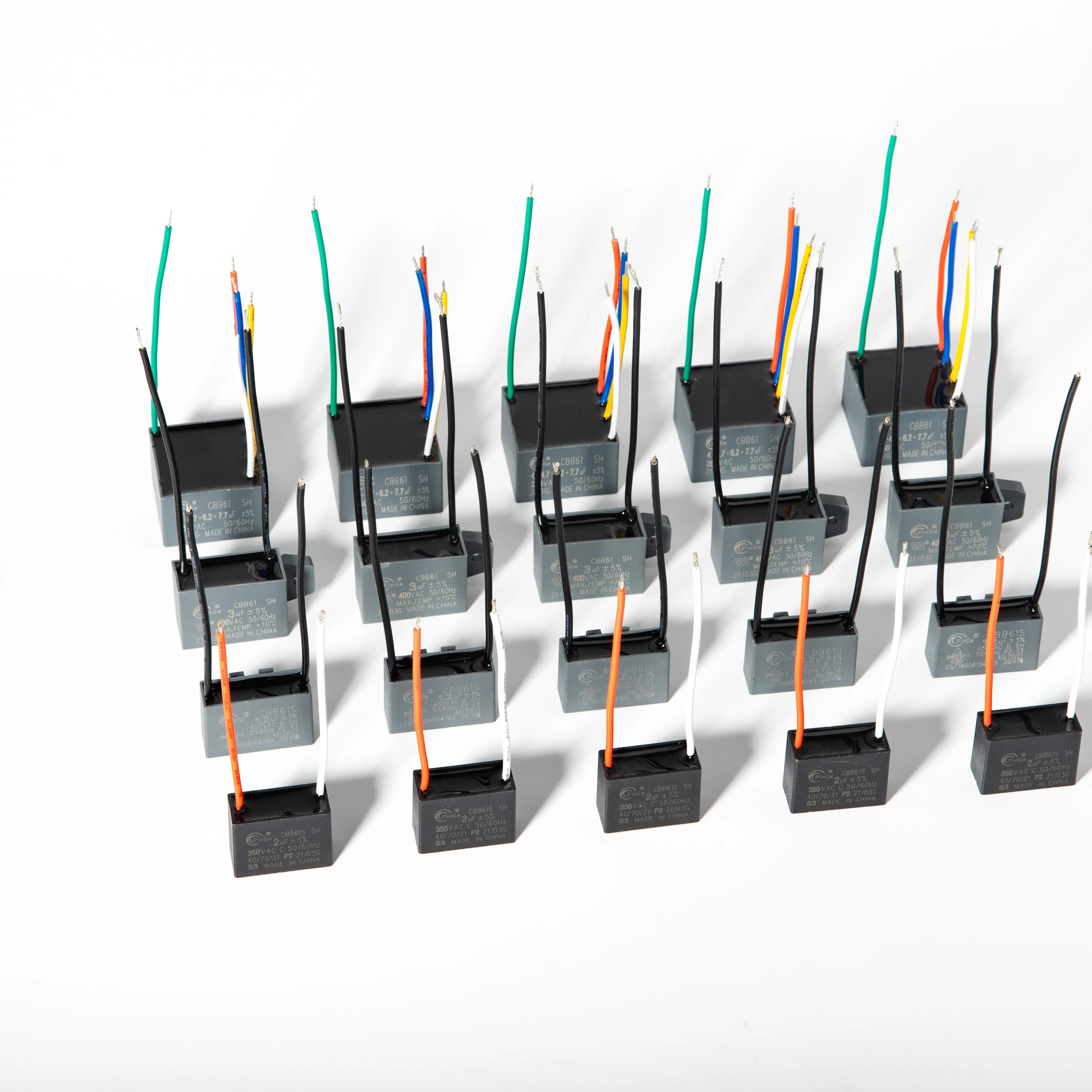 PinGe capacitor Fan motor run capacitor New Type  silver mica capacitor 450V 4uf for fan