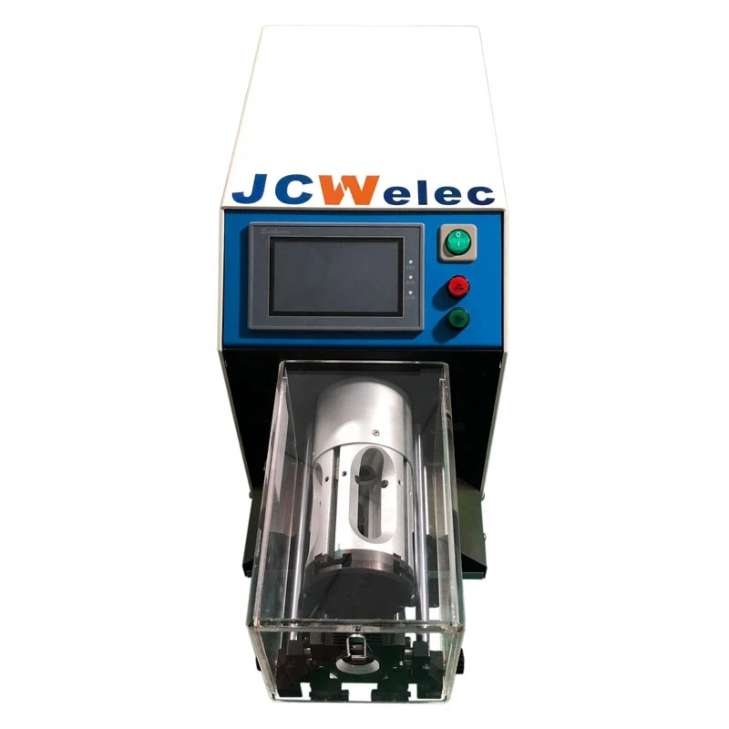 JCW-S600A classic model coax cable strip tool semi automatic coaxial wire rotary stripping machine