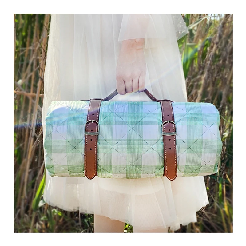 Ultrasonic machine wash leather 2* 2M spot picnic mat thickened outdoor waterproof mat picnic cloth mat