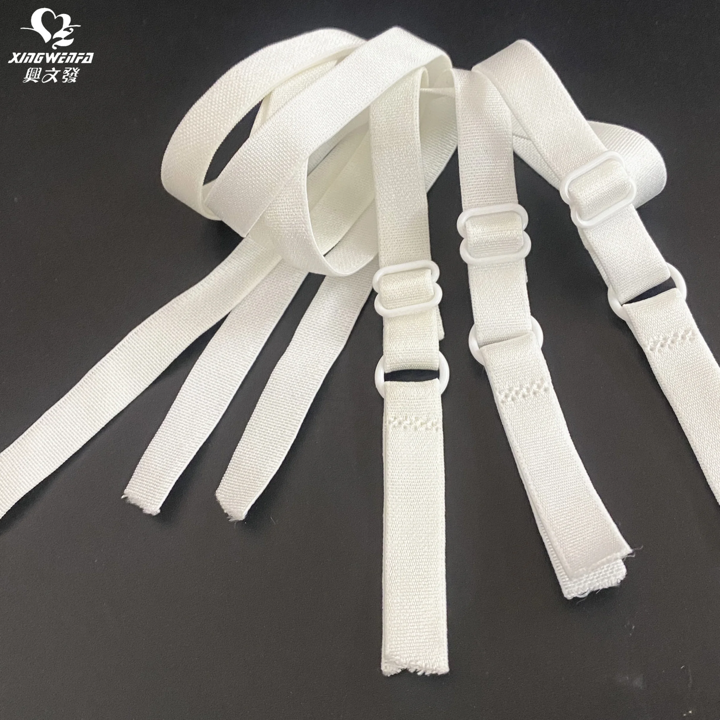 10mm bra accessories dyeable quality nylon bra strap white black high quality nylon elastic bra strap