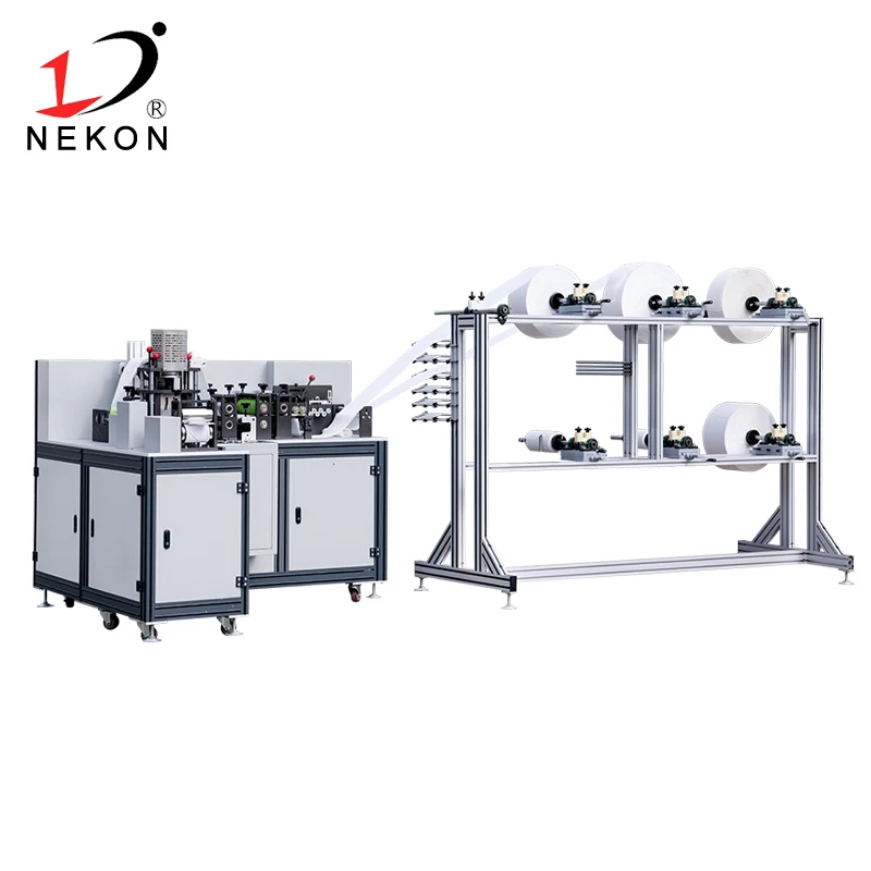 Nonwoven 3D face mask machine for making 4 layers mask