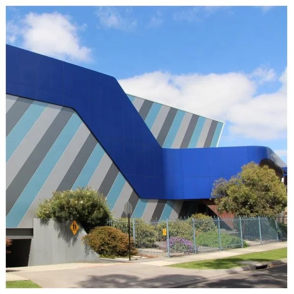 sandwich panels aluminum facade wood  exterior wall cladding for office building house interior design material