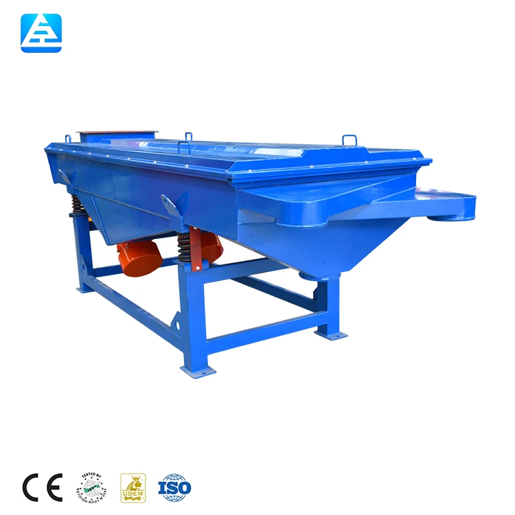 Linear Vibration Screen Sifter Machine Creditable For Welding Rod Powder Linear Vibrating Screen Lesintor