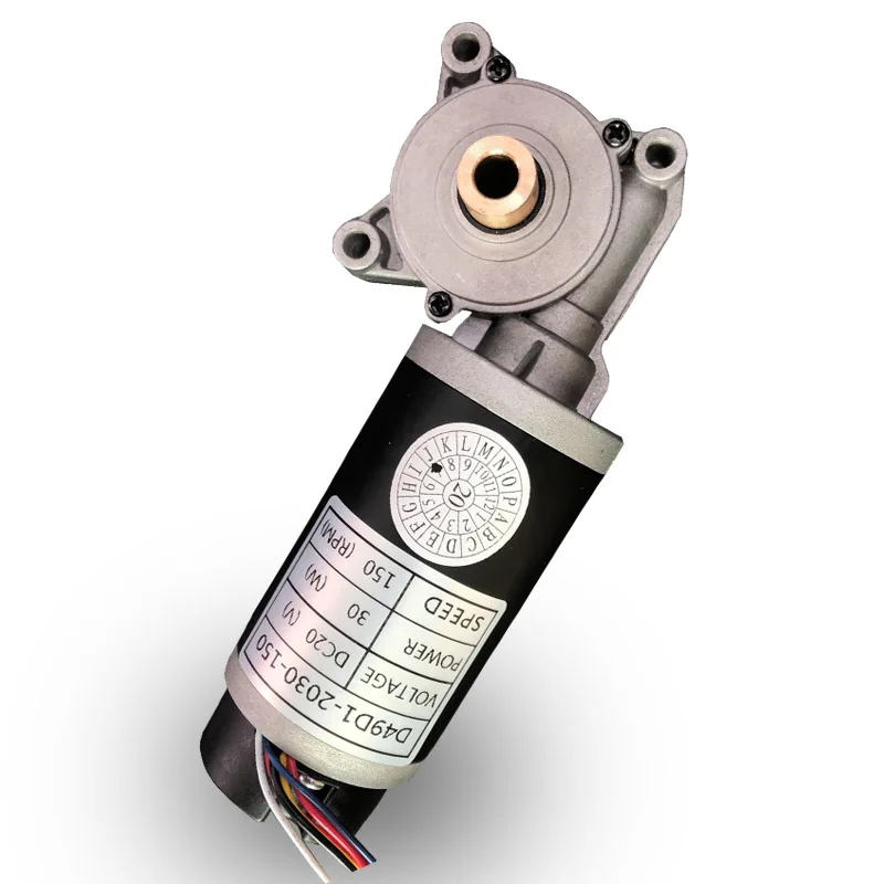 Custom 60Kg.Cm Torque Dc Gear Motor Worm Gear Box Encoder 12V Dc Motor for Pakistan