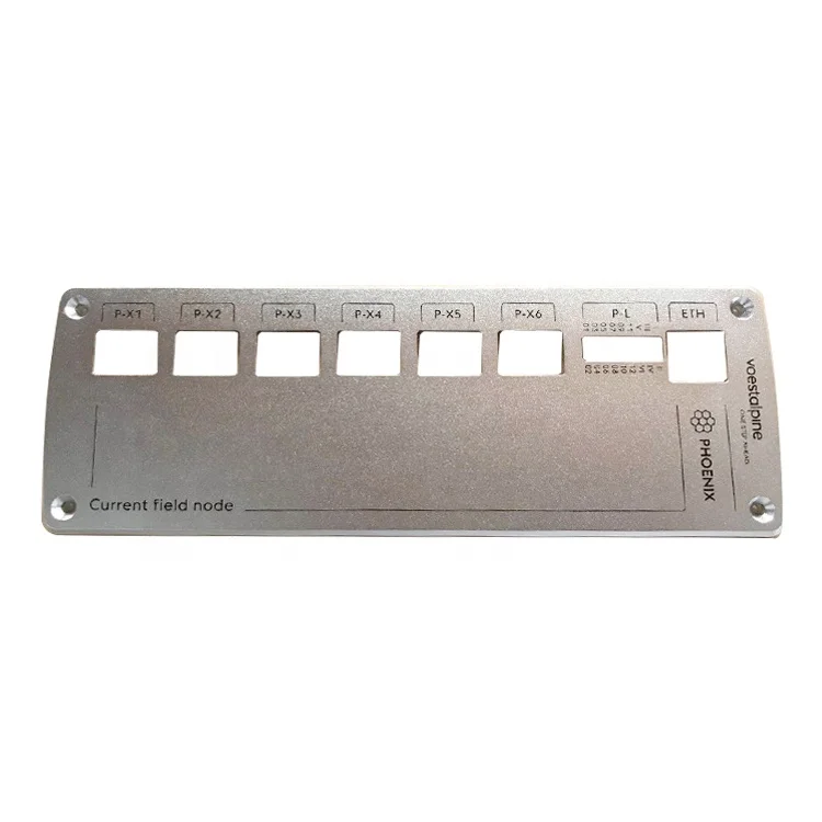 aluminium frame for smart switch anodized faceplate with etch and fill graphics lcd touch control panel