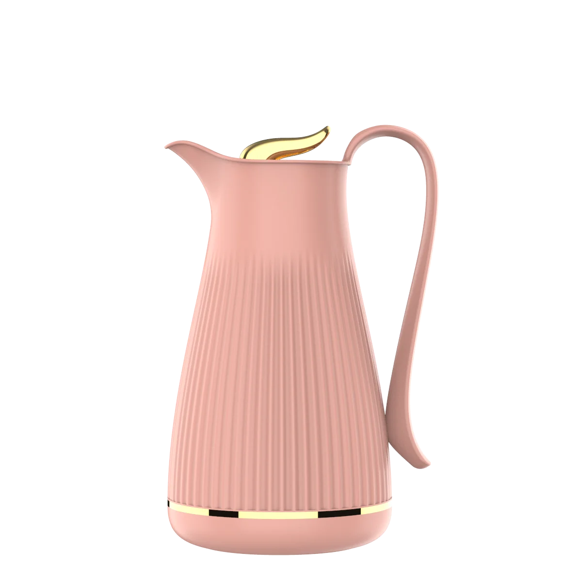 Inner Pink Glass Asbestos Vacuum Thermos Free ABS Plastic Body Top Quality