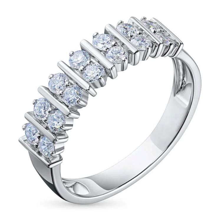 Wholesaler Ring 925 Sterling Silver Line Double Adjustable Open Cubic Zirconia Rings Fashion Jewelry Rings For Women