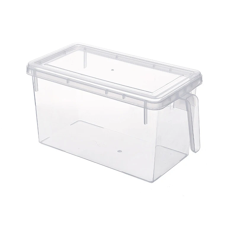 Food Grade PP Plastic Home Kitchen Refrigerator Food Ftorage Box Crisper with Handle