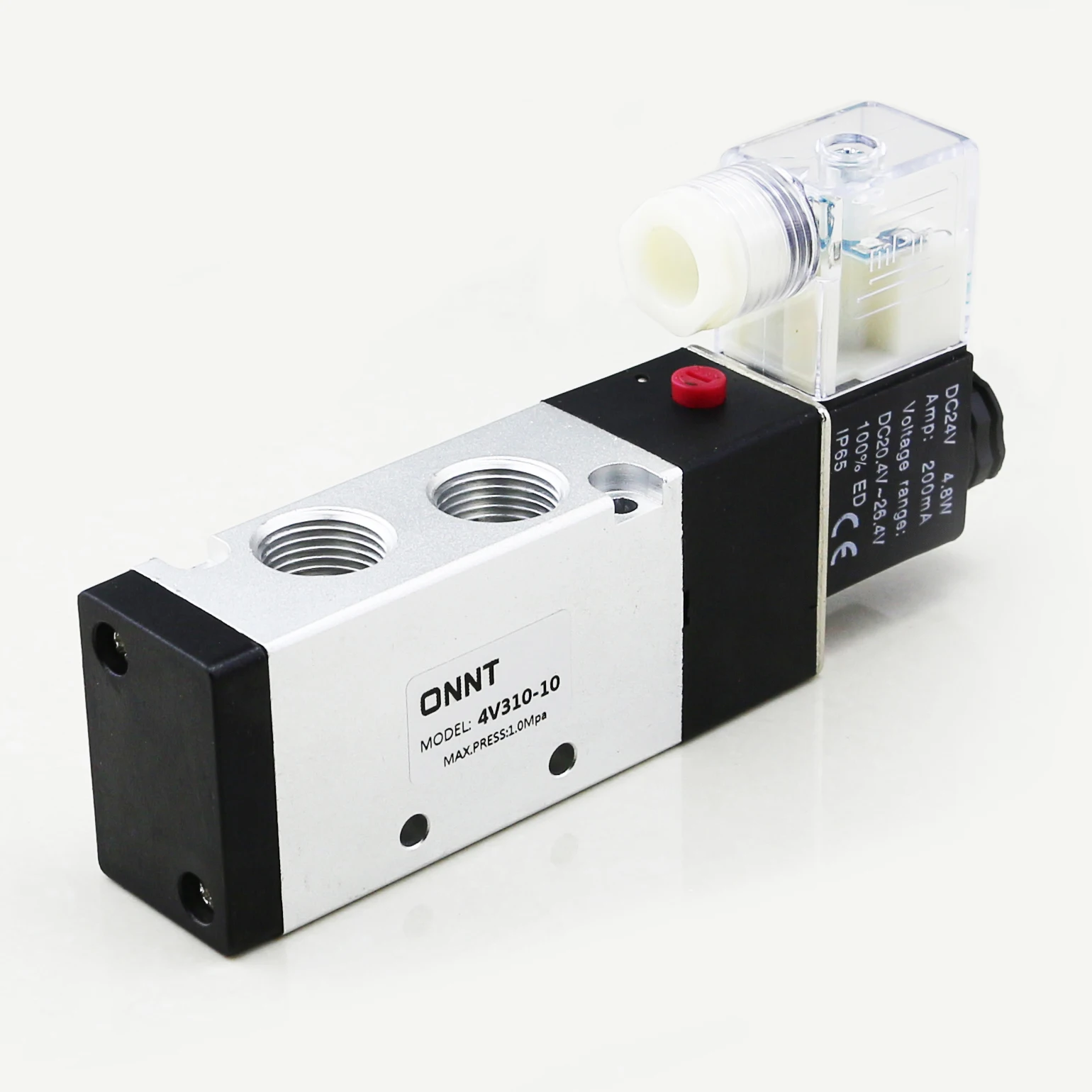 G3/8 5 Port 2 Position 24V 12V DC AC 110V 220V 4V310-10 Electromagnetic Solenoid Valve Aluminium