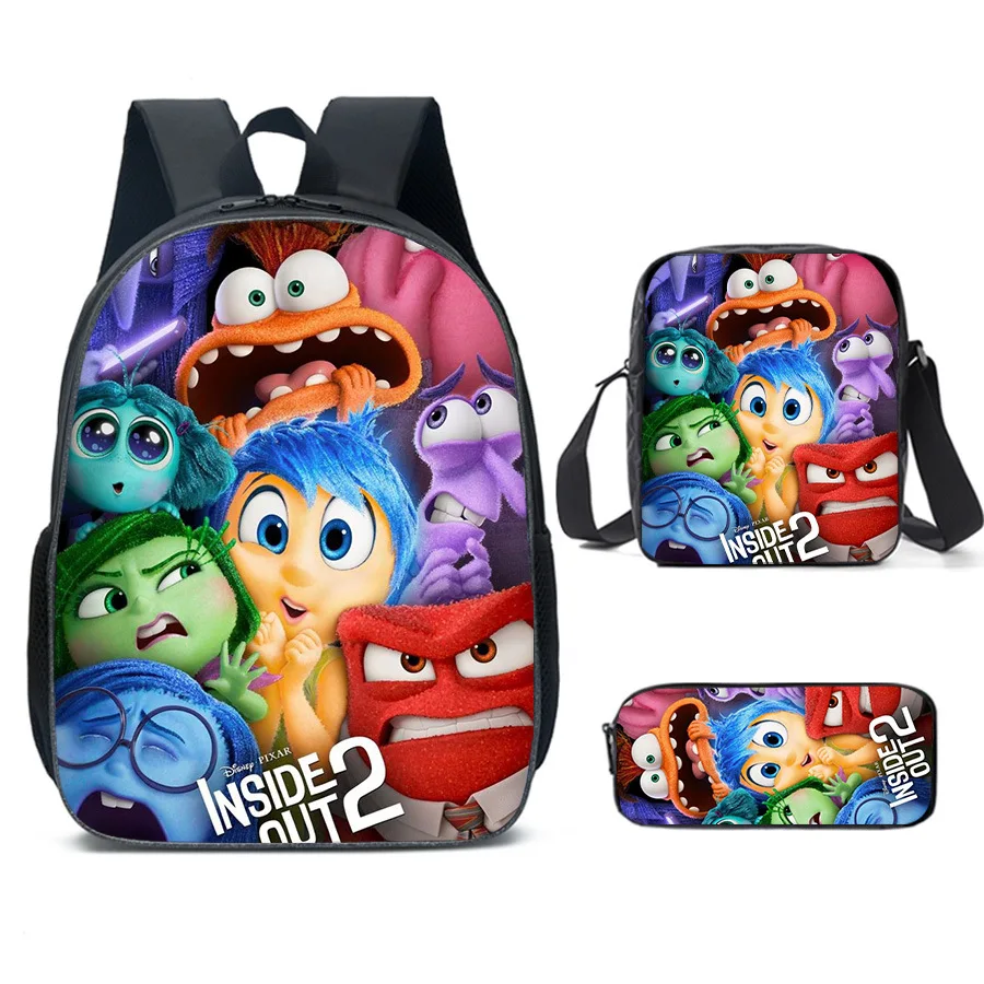 Inside Out 2 Backpacks Mochila School Backpack Cartoon School Bags for Boys Girls Large Capacity Anime Game Children Backpack