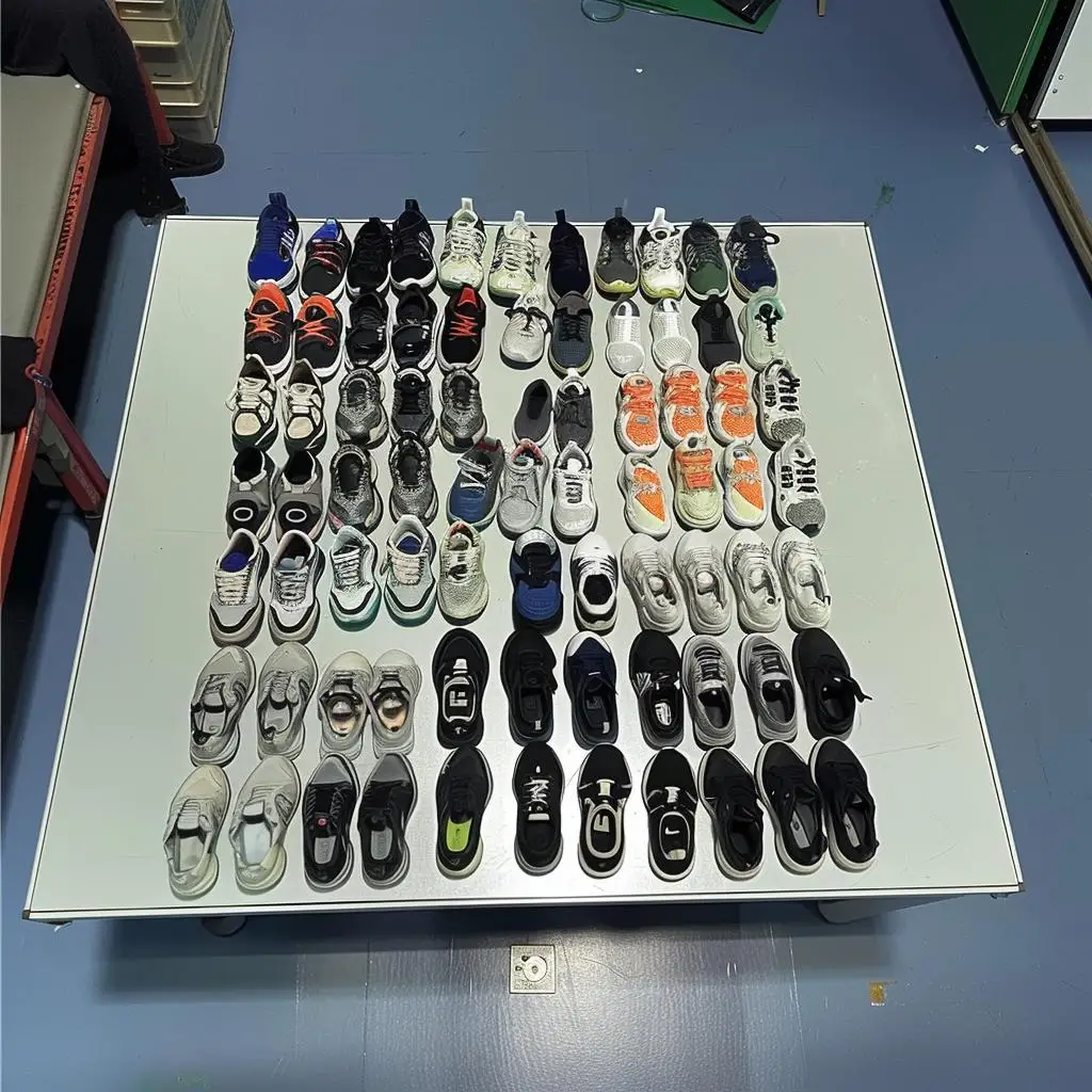 Brand Leather Kids Used Men Black shoes Second Hand School Shoes