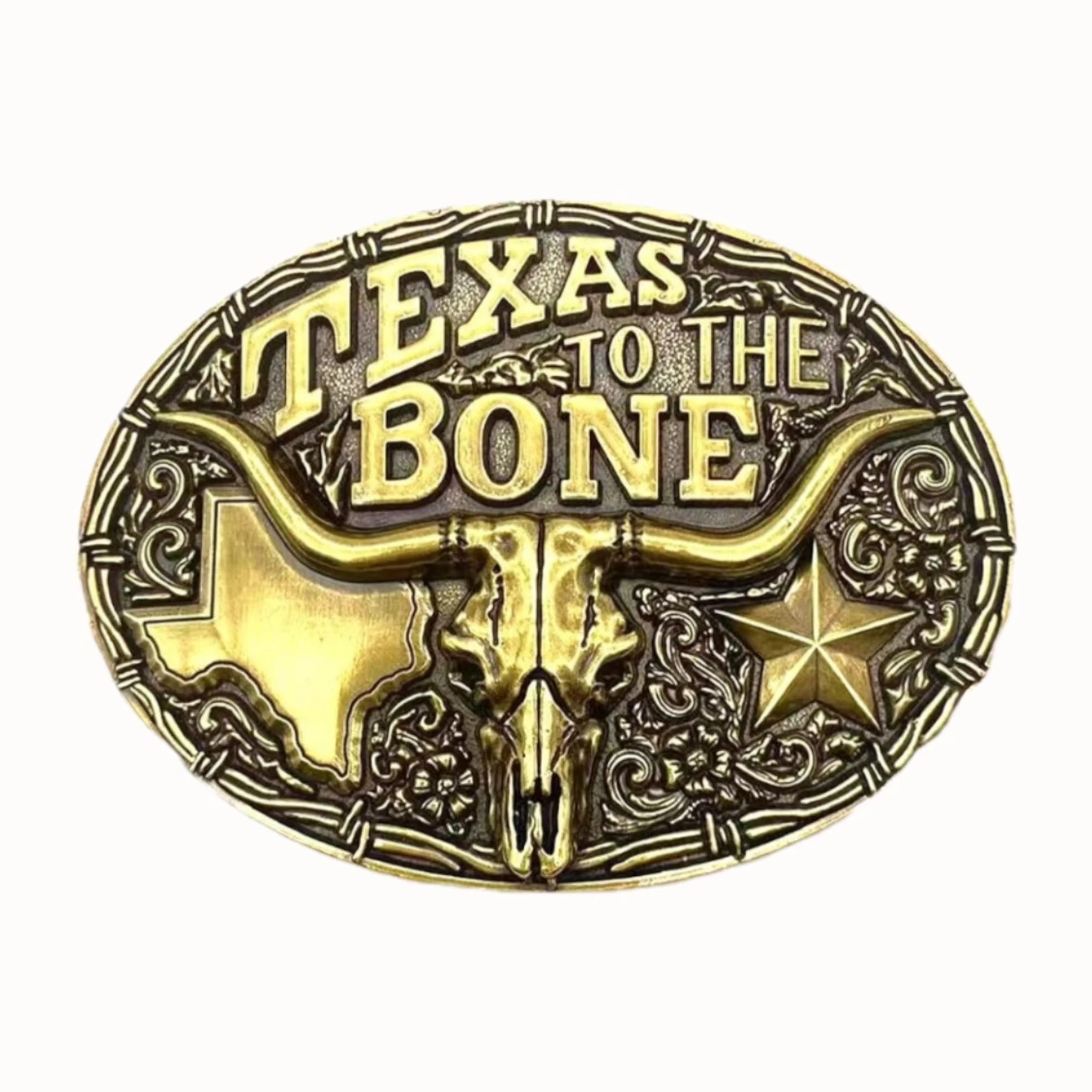 Cool Cowboy Style Bull Eagle Soft Enamel Filled Three-dimensional Antique Silver and Gold Plating Customized Only Belt Buckles