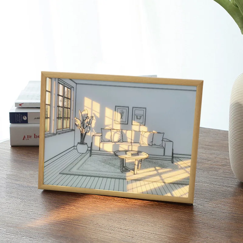 Pop ins Lighting Painting Small Night Light Decoration Bedhead Bedroom Decoration DIY Creative Luminous Painting