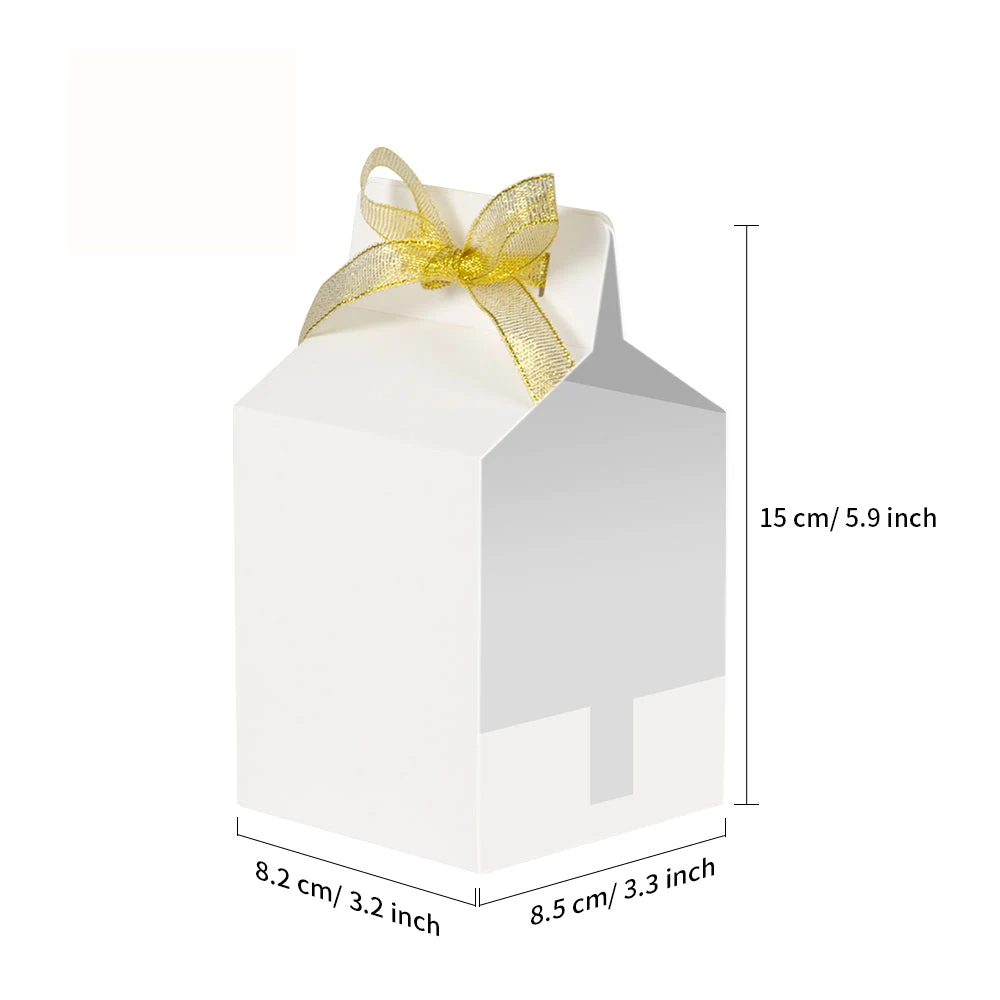 PYD Life Sublimation Boxes Blanks Custom Christmas Paper Packaging Gift Box for 11oz Ceramic Mug with Golden Ribbon