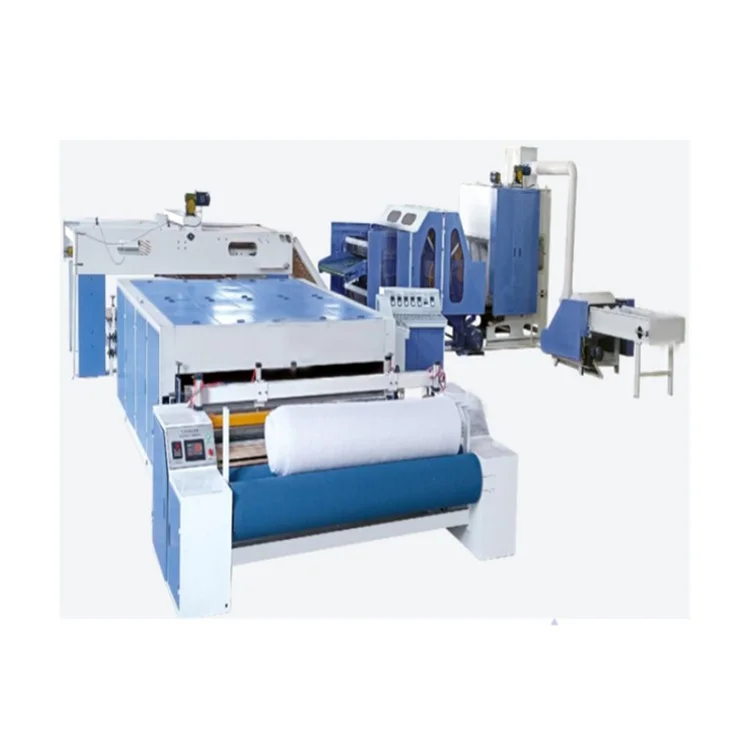 recycled polyester wadding machine for making wadding fabric cutting machine E90