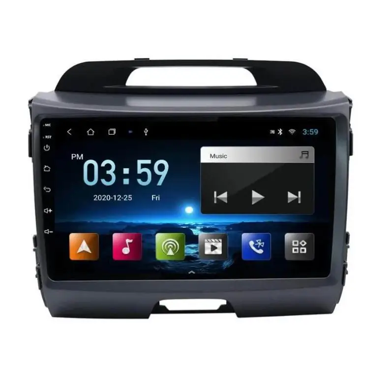 yuncar 9 10 inch screen 1+32G IPS CarPlay dvd radio stereo player Car Android for kia
