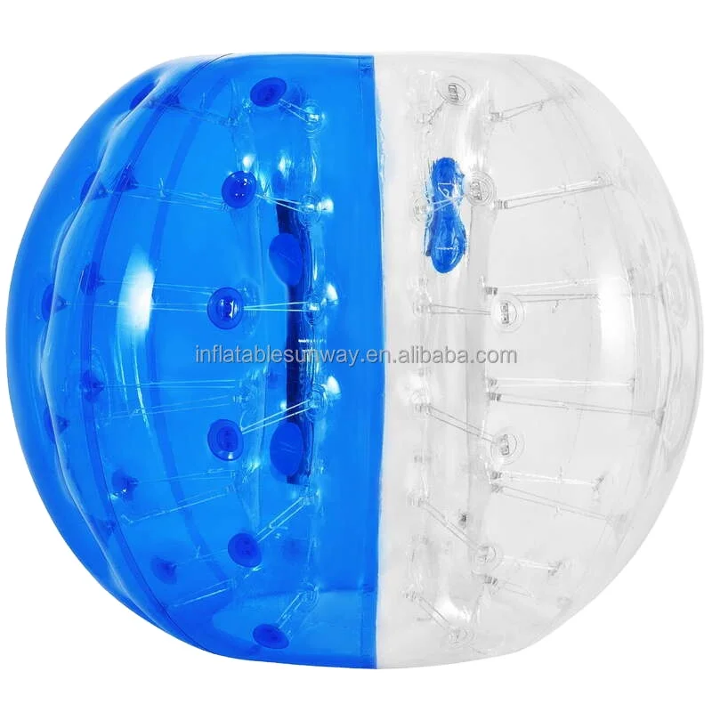 SUNWAY 1.5m Inflatable Bumper Bubble Zorb Balls PVC Transparent Material Inflatable Bumper Football Red