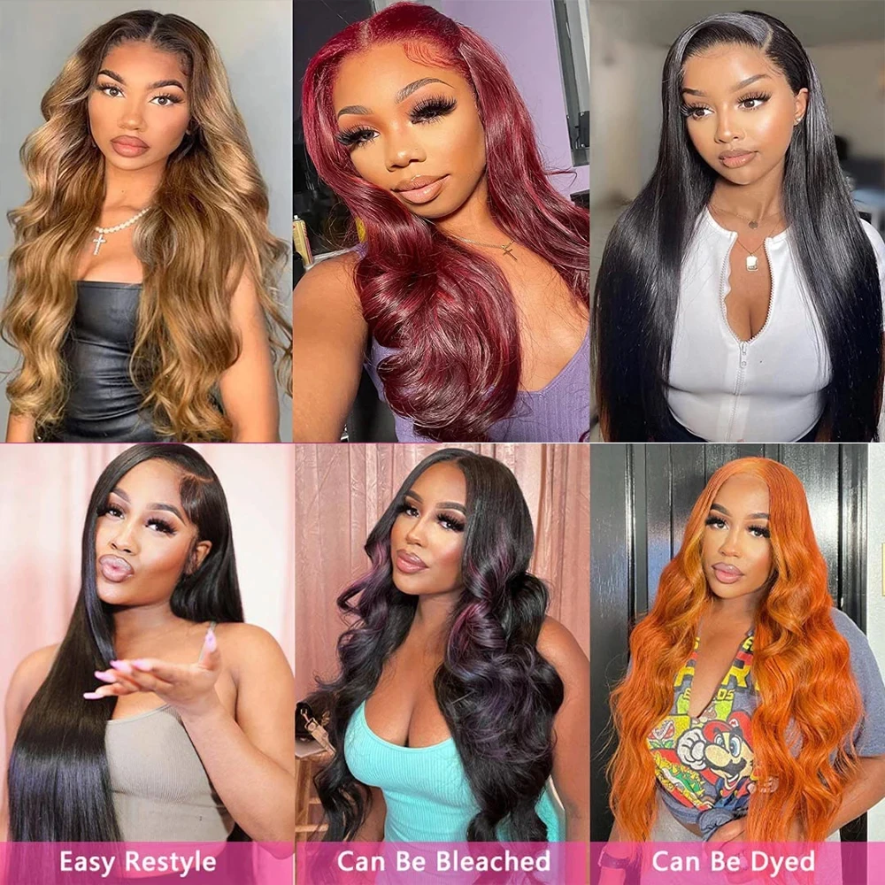 Wholesale 13x4 Full Frontal Wig For Black Women Glueless Brazilian Human Hair Wig Pre Plucked Bleached Knots Lace Front Wig