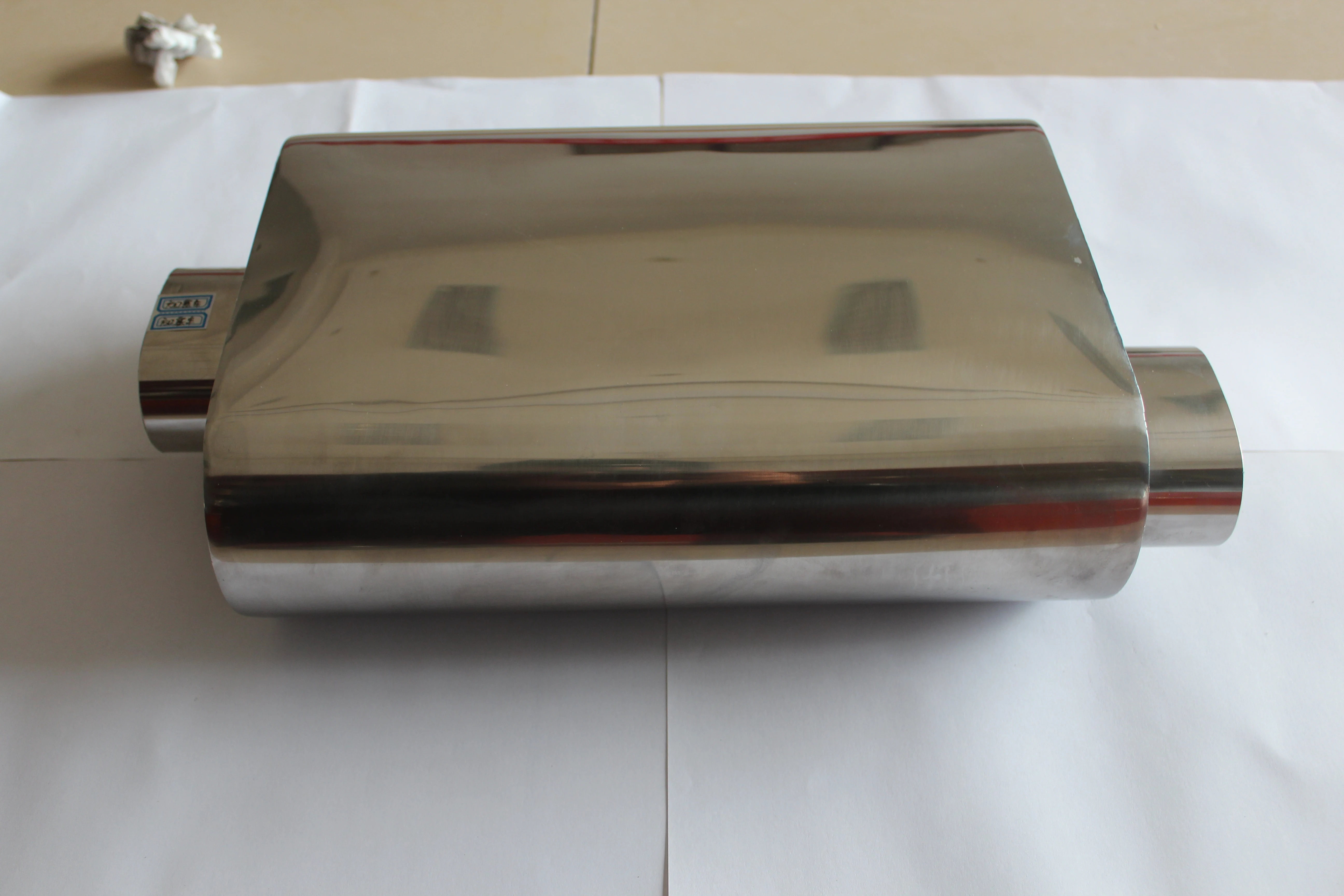 EGO  Quality Supplier Customized Performance Popular Stainless Steel Sport Racing Oval Car Exhaust Muffler Silencer