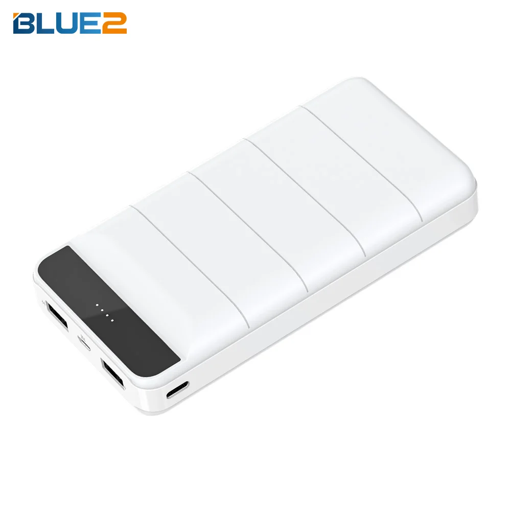 Power Bank Portable Charger 20000mAh Ultra High Capacity External Battery Pack 3 USB Output with LCD Display Dual Flashlights
