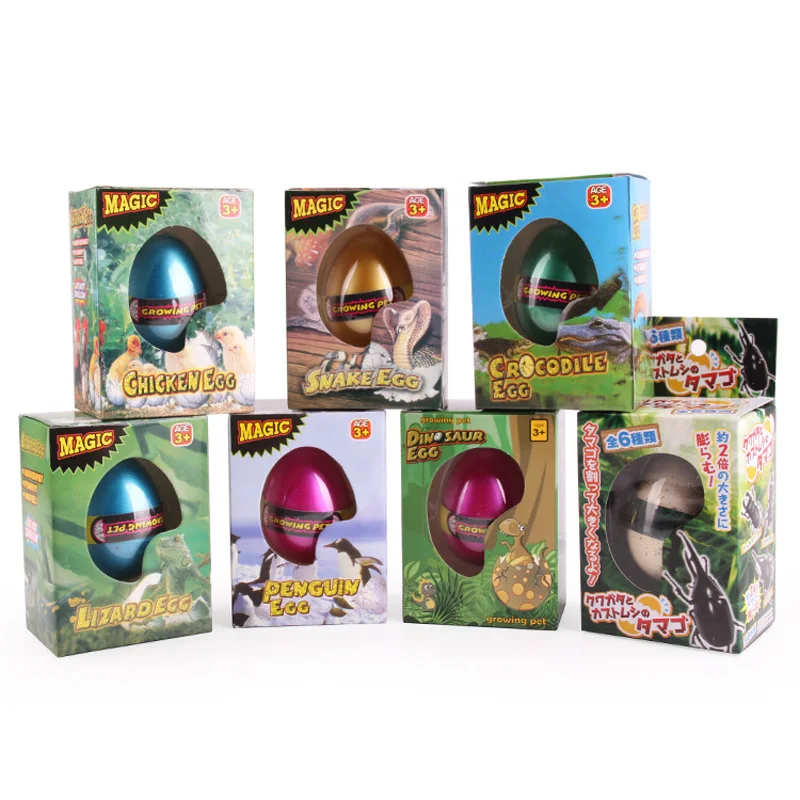 Minetoys Creative Children Toy Large Growing Pet Eggs Water Expansion Hatching Eggs For stem toys