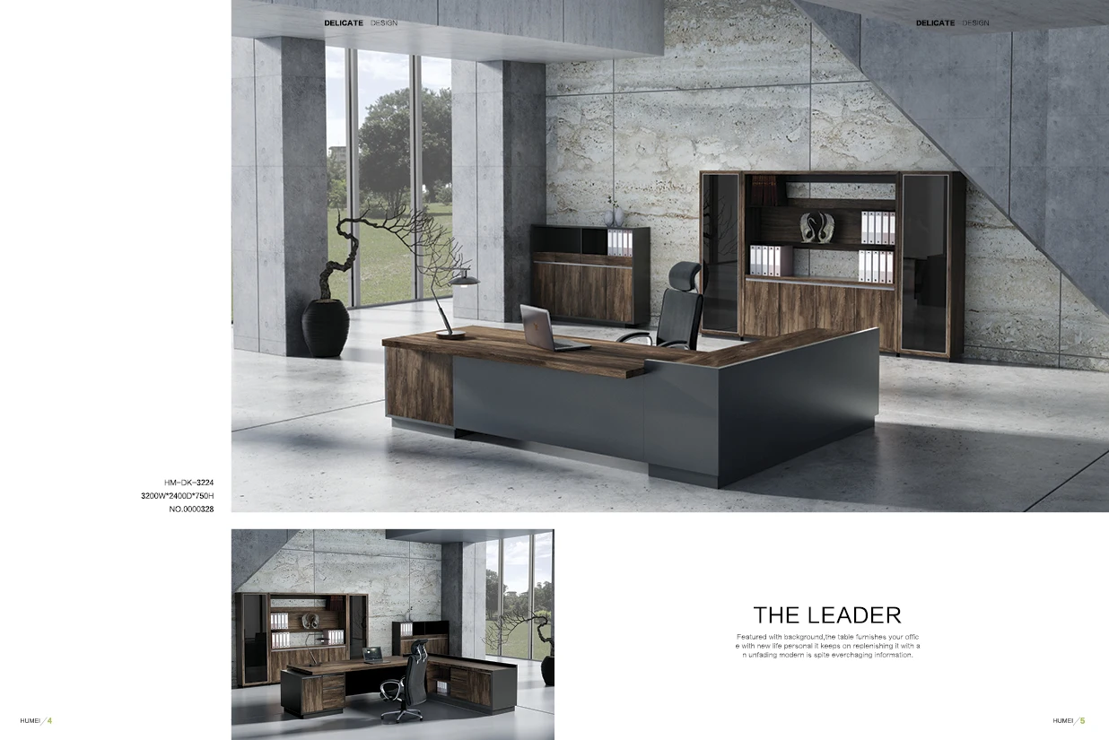 Modern Style Manager Office Chief Office Desk Office Furniture Executive Desk Modern Boss Table L Shape Director Table 1-3 Years
