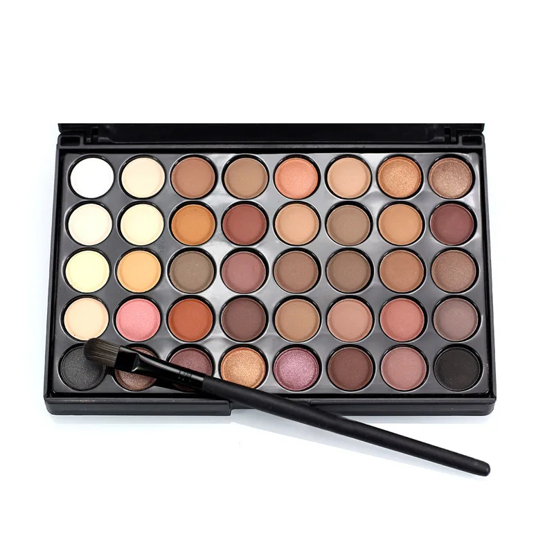 OEM makeup shimmer glitter matte waterproof lasting 40 colors eyeshadow palette