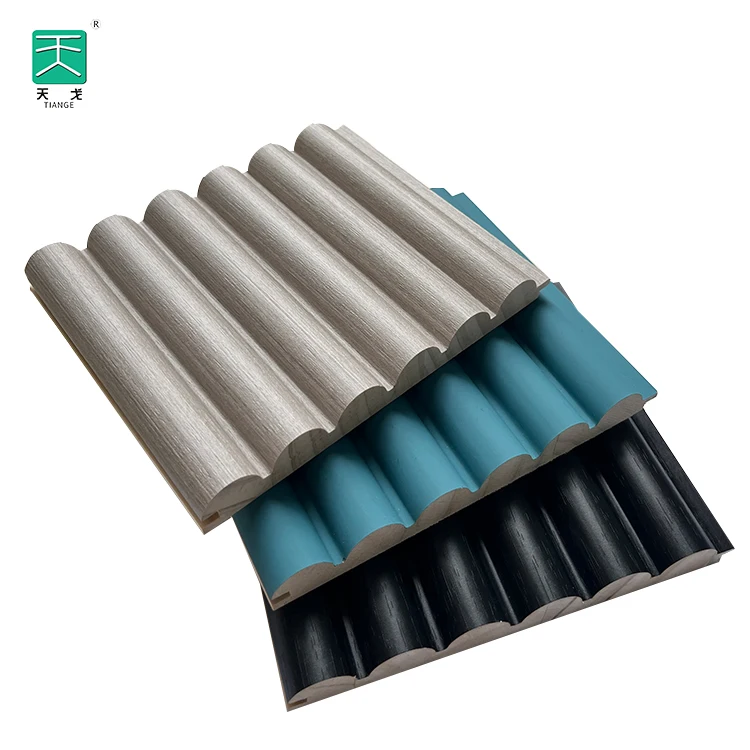 TianGe Villa Wall Decor Manufacturers Vertical Wooden Slats Pine Wood Fluted Panels