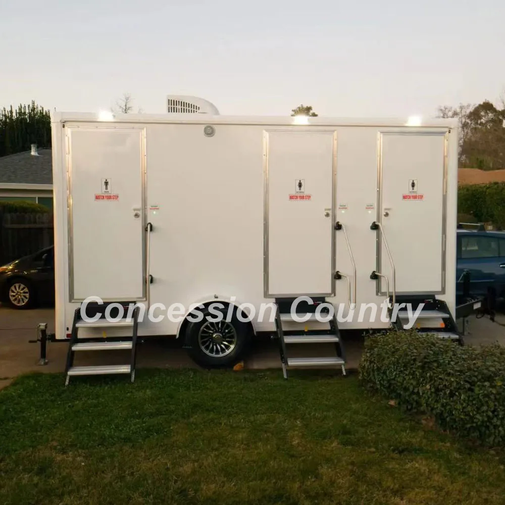 Outdoor Luxury Portable Bathroom Restroom Trailer Camping Caravan Mobile Toilet Trailer Porta Toilet Trailer