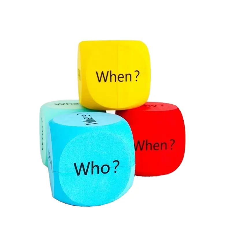 2024 Ama zon Educational EVA Dice  Customized Size Round Edge Soft EVA Foam Dice Blank DIY  Block For Kid Learning