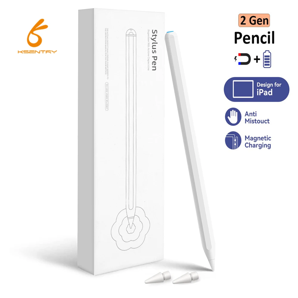 2023 New pencil stylus pens tilt function magnetic for apple ipad series 2018-2022 tablet pen active high precision pencil