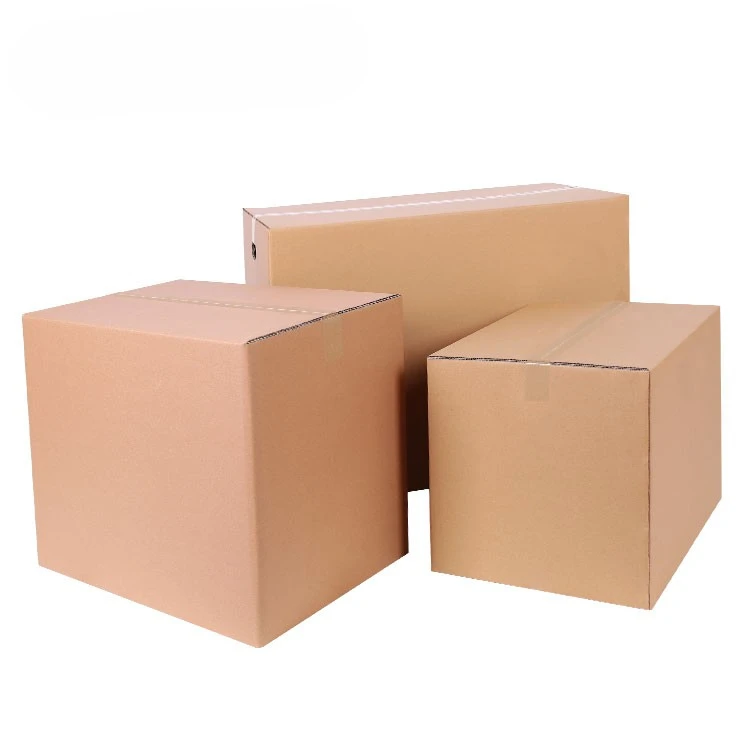 Large Shipping Customized Brown Corrugated Cardboard Packing Paper Carton Box Brown For Sale
