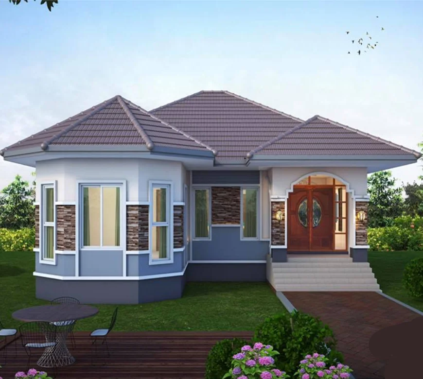 Modern prefab home luxury prefab steel vila  prefabricated steel building