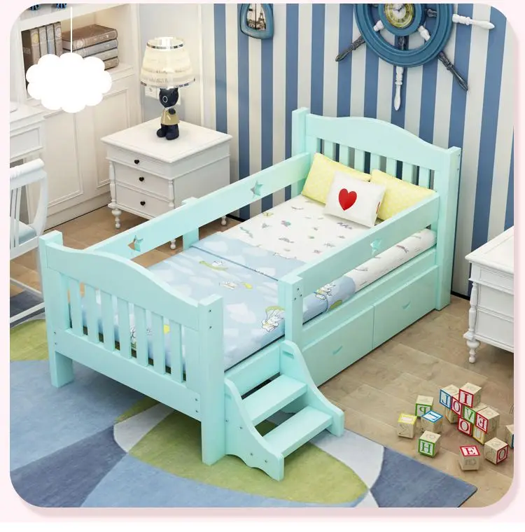 AILICHEN Princess Lit Enfant Wholesale Wooden Children Beds For Adult /Children  Bed/Cheap Wooden Kids Cot Beds