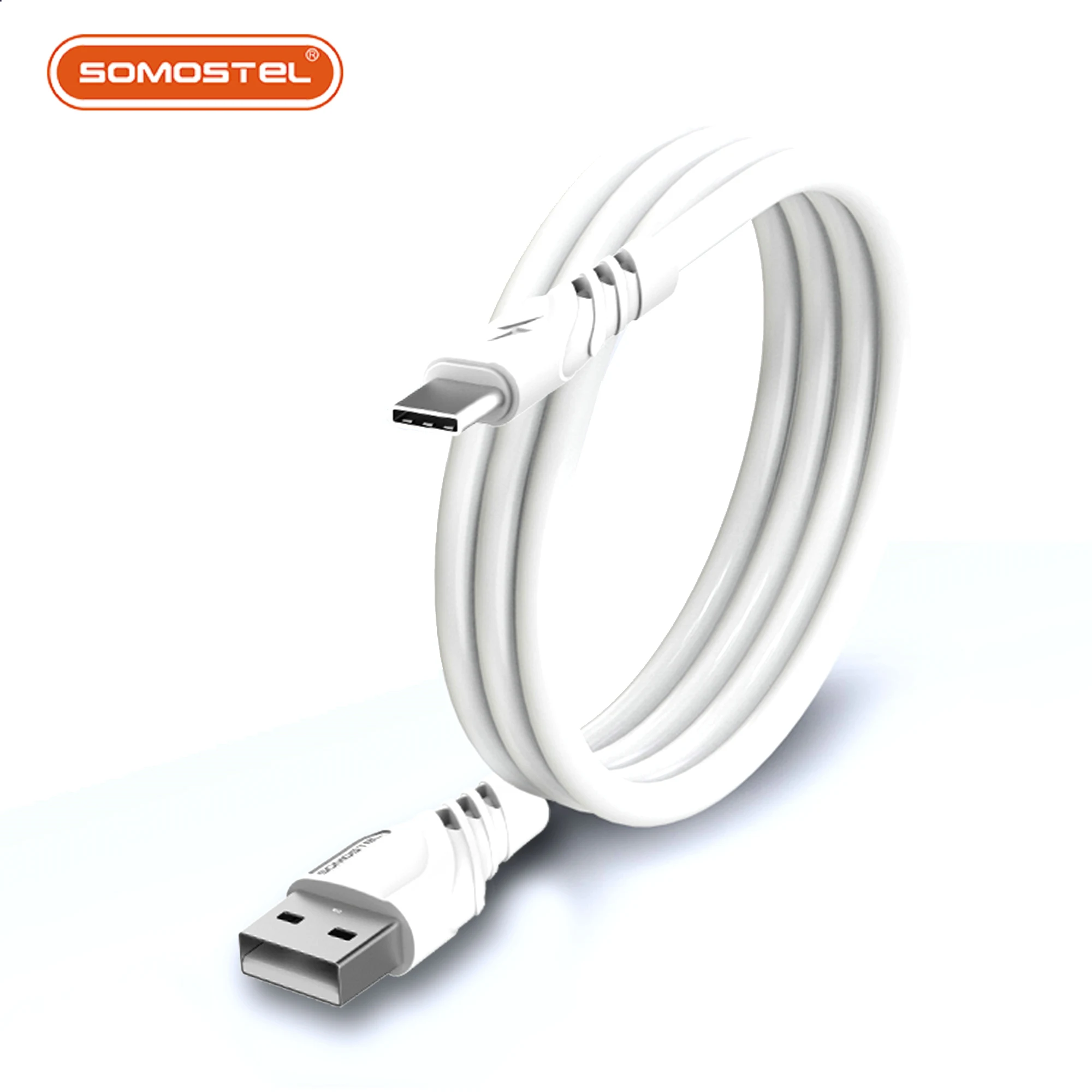 Somostel fast charging USB cable 2.4A new cable para celular SMS-BJ02 portable quick USB mobile phone charger cable
