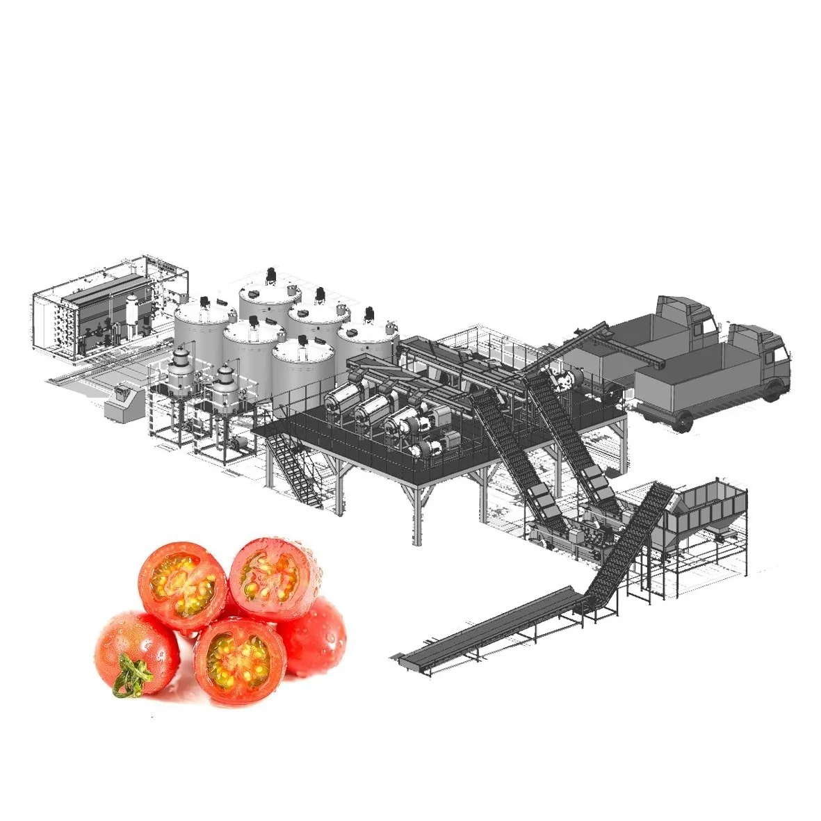 Tomato processing plant suppliers tomato processing machines tomato sauce processing equipment
