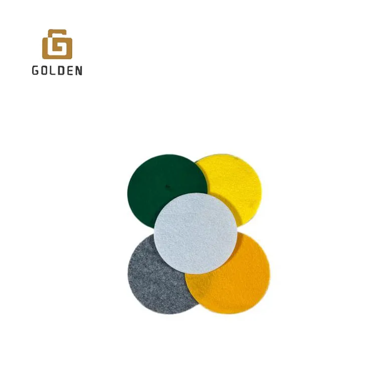 Golden Punch Needle Pillow Mushroom Tote Felt Bag Thick Grow Bylon Acrylic Stiff Printed Rpet Felt Fabric Needle Punched Felt