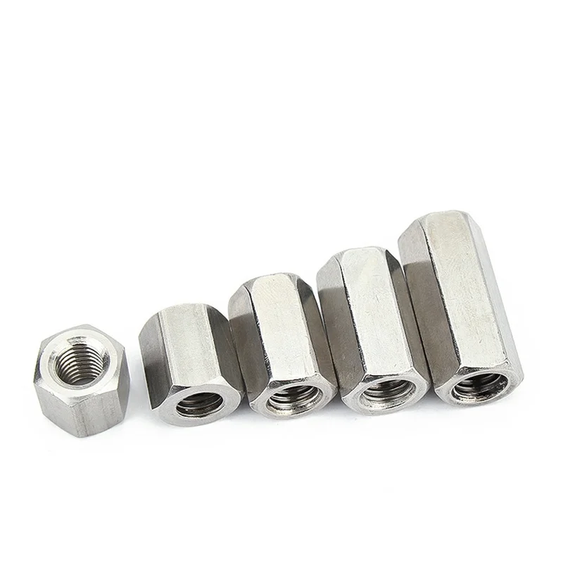 Stainless steel galvanized long hex coupling nuts hex head nut DIN6334