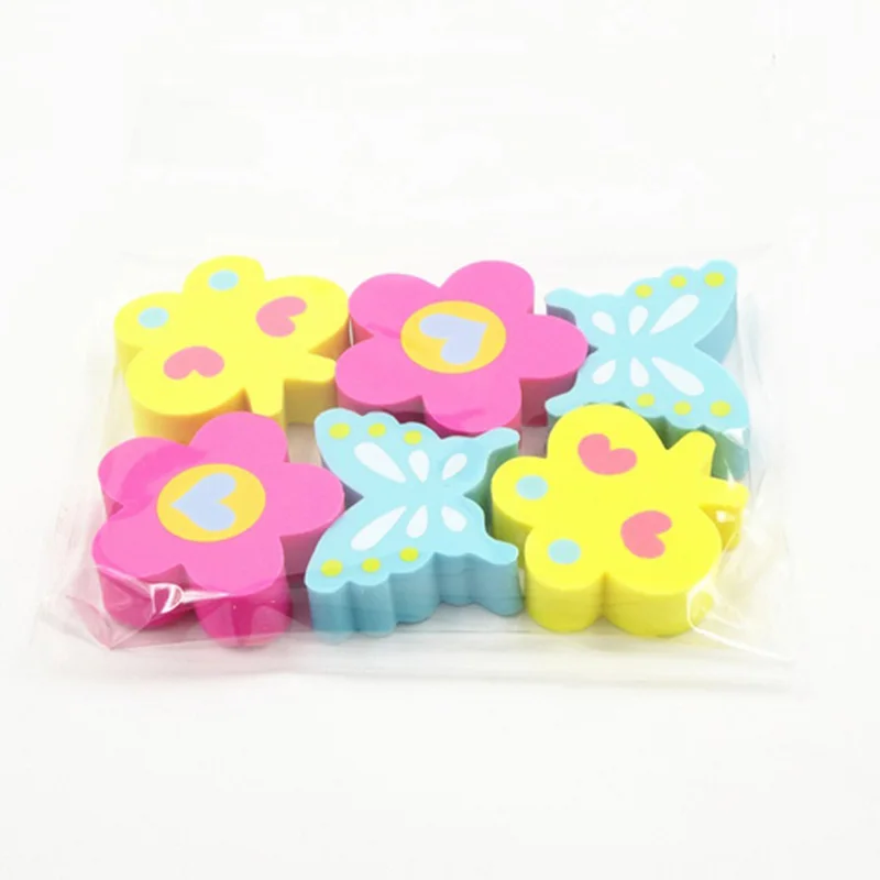2019 Mini Cartoon Shaped Custom Rubber Fancy Cute 3D pencil eraser For Gift