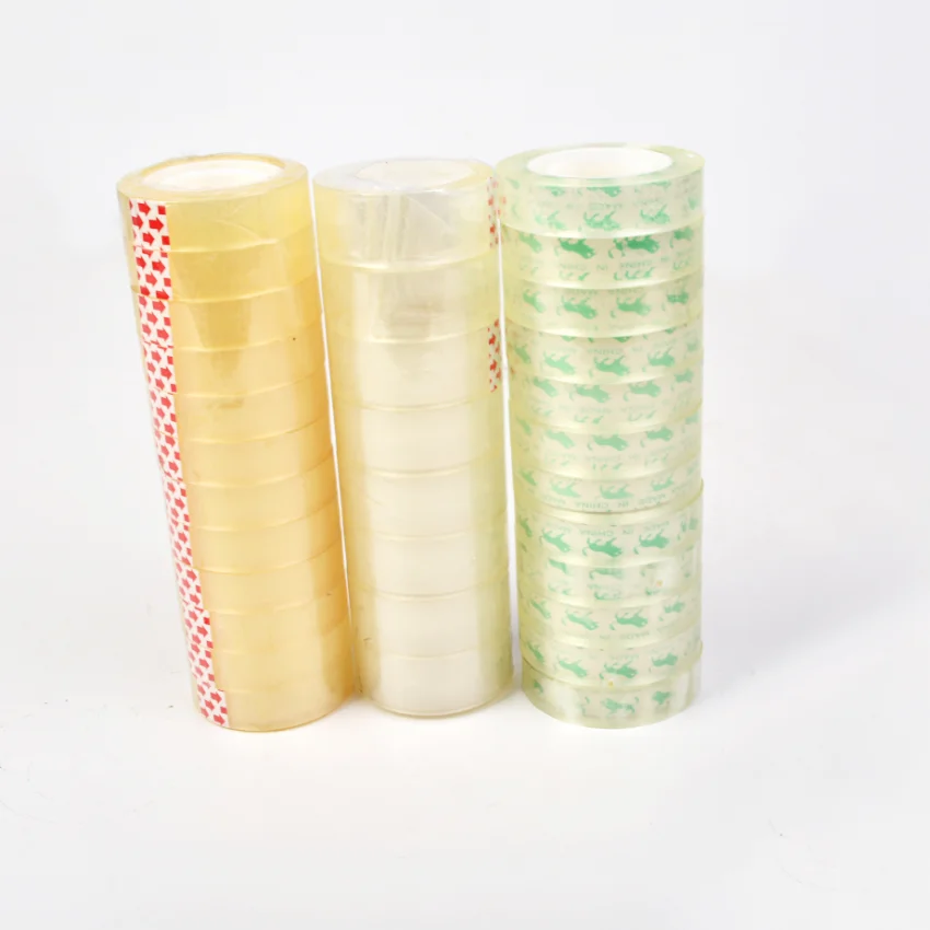 Желтоватая прозрачная и цветная канцелярская Лента 18 мм