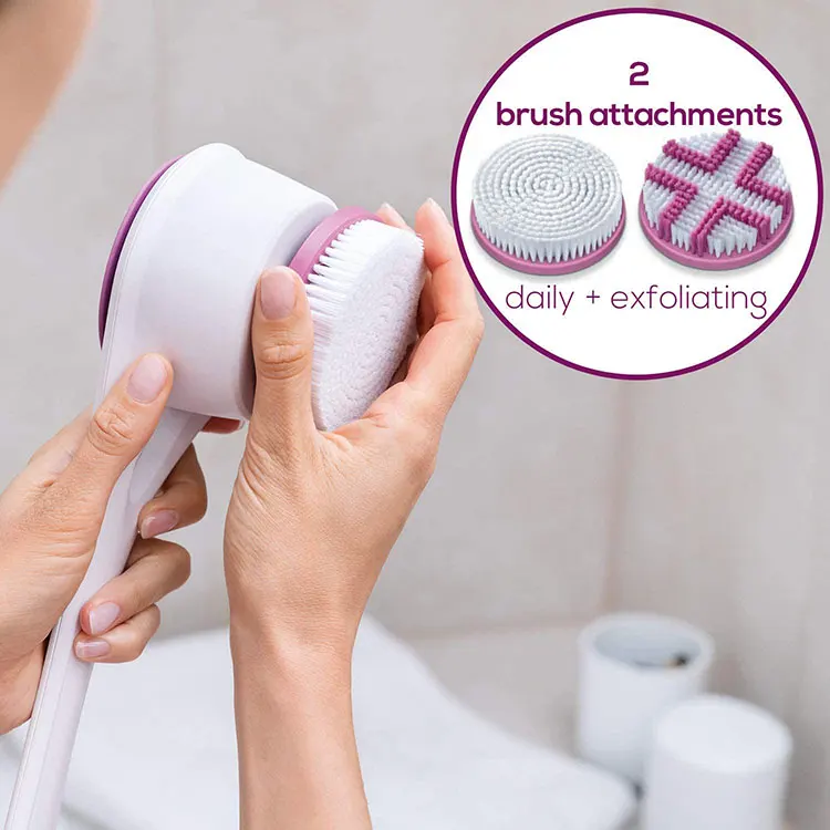 
Plastic handle shower brush silicone dispense multi-function smoothing hair brush household 