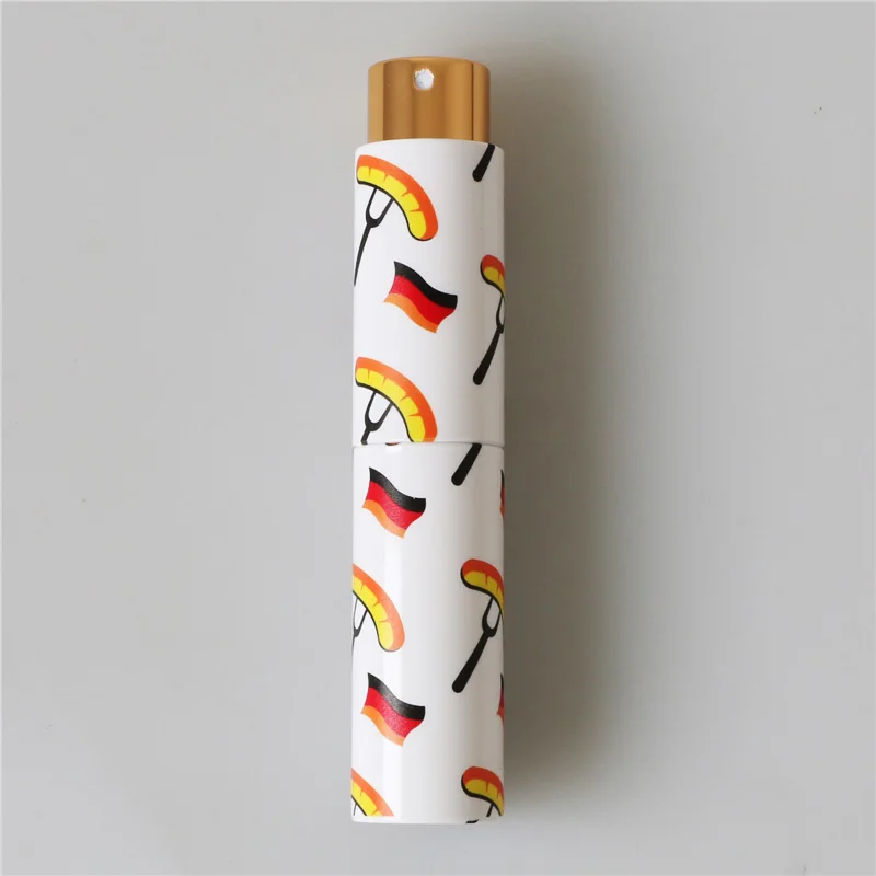 mini portable twist up plastic perfume spray bottle 10ml refillable travel glass fragrance atomizer