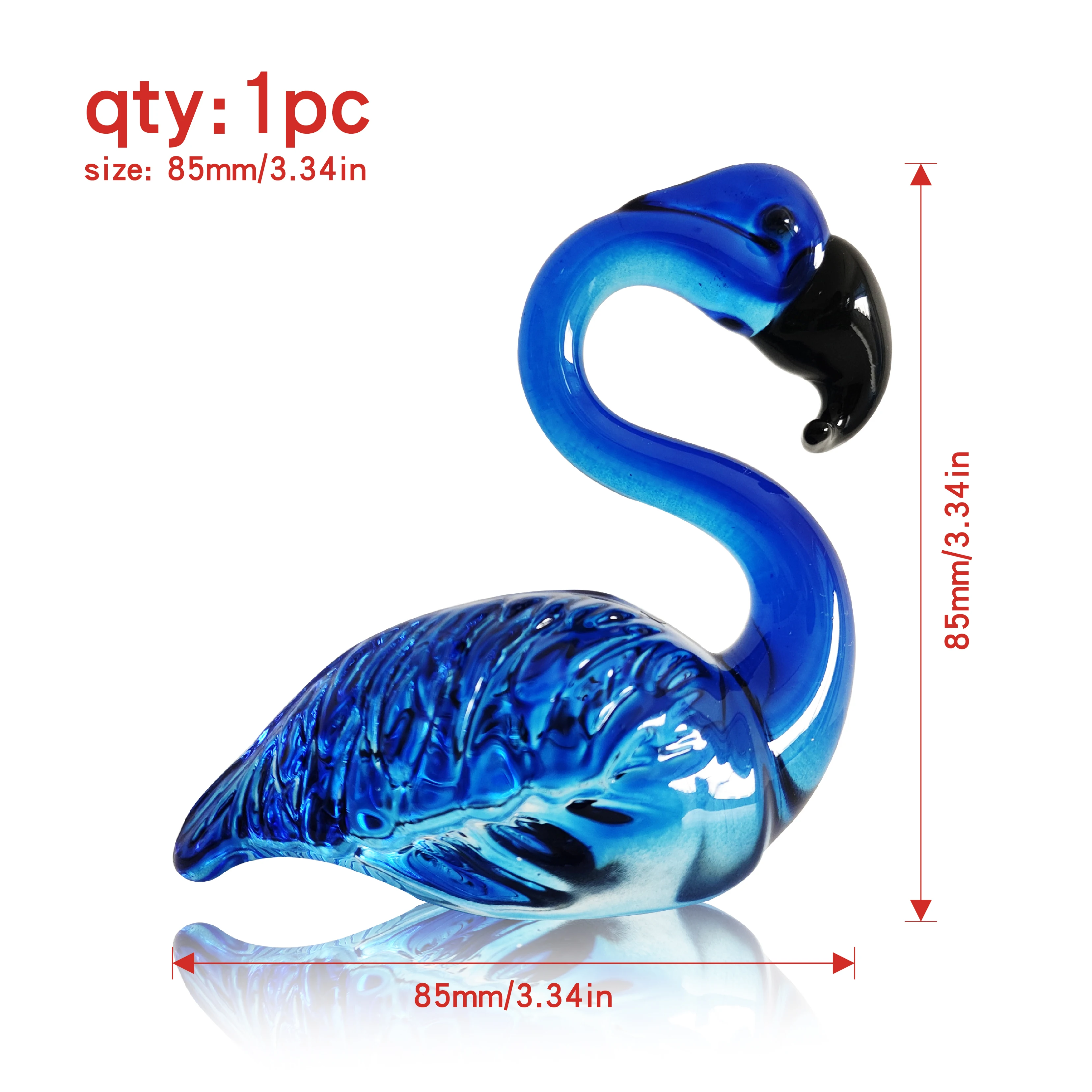 Custom 3D Laser Crystal Swan Couple Figurines blue Crystal Swan Custom Crystal Swan For Wedding Souvenirs